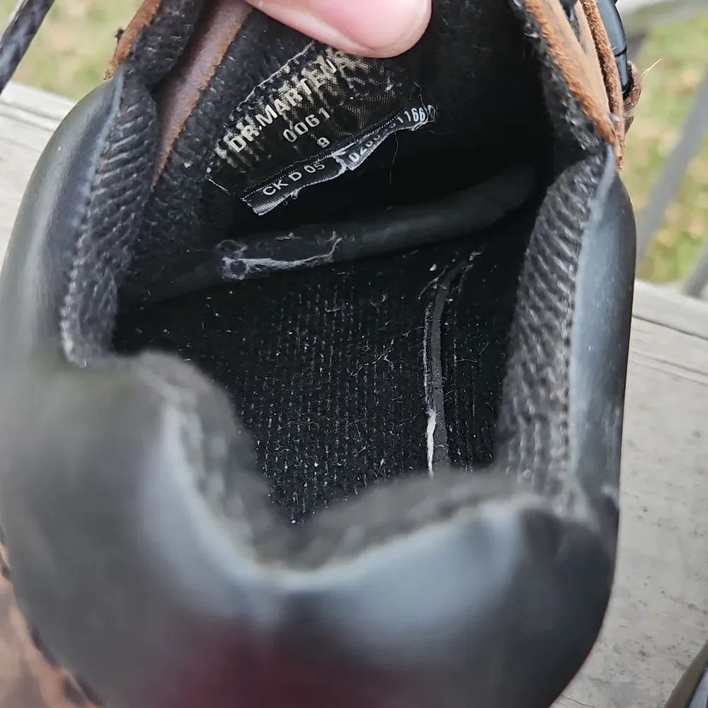 Dr. Martens Industrial Leather Work Shoes Size 9 Broken In